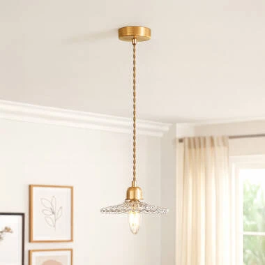 Wisteria Notting Clear Glass Ceiling Pendant Light