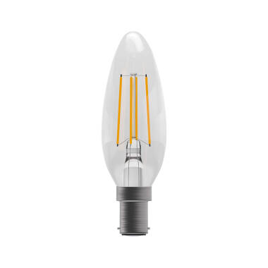 Bell 3.3W Warm White Dimmable LED Decorative Filament Candle Bulb