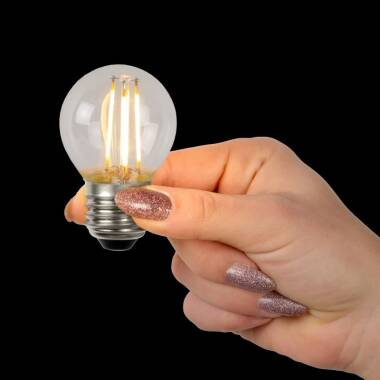 Image of Lucide 4W Warm White Dimmable LED Decorative Filament Golfball Bulb
