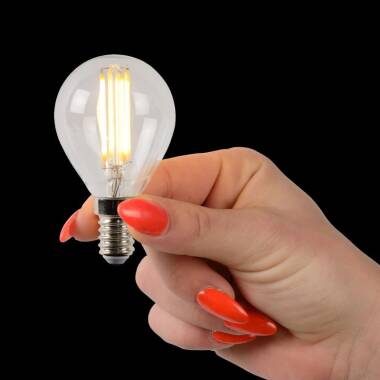 Image of Lucide 4W Warm White Dimmable LED Decorative Filament Golfball Bulb