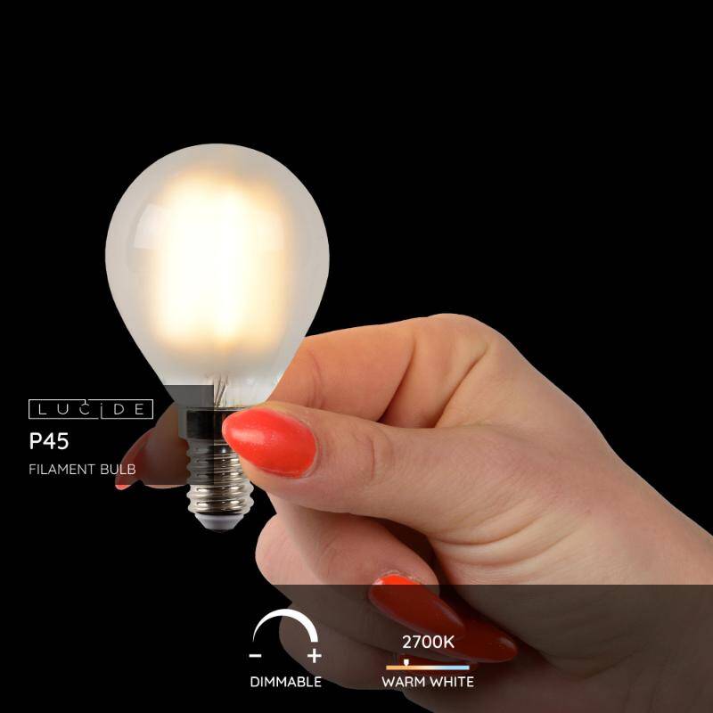 Image of Lucide 4W Warm White Dimmable LED Golfball Bulb