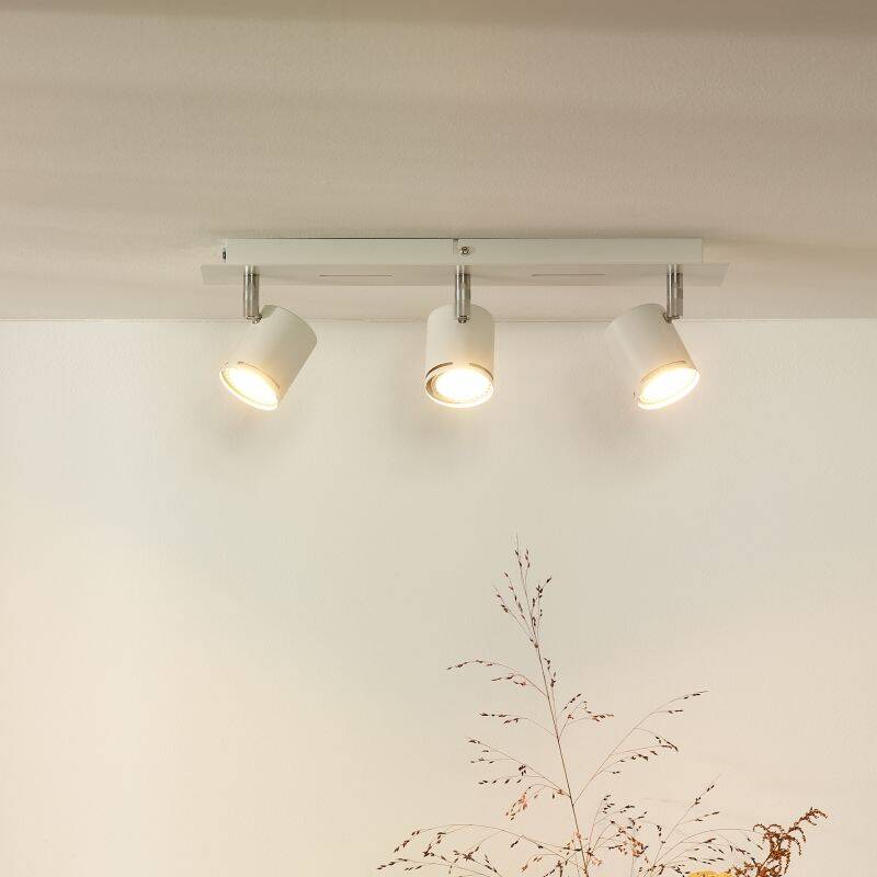 Image of Lucide Rilou 3 Light LED Ceiling Spotlight Bar
