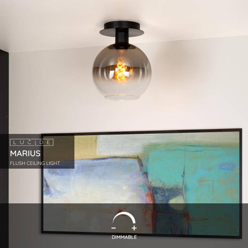 Image of Lucide Marius 3 Light Flush Ceiling Light