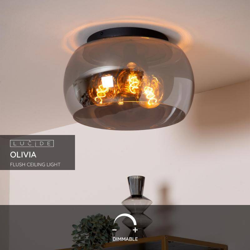 Image of Lucide Olivia Flush Ceiling Light