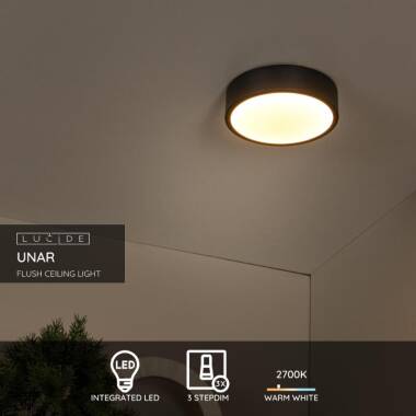 Image of Lucide Unar 36W LED Flush Ceiling Light