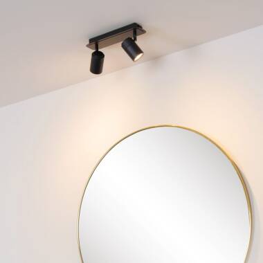 Image of Lucide Lennert 2 Light LED Ceiling Spotlight Plate