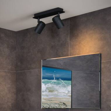 Image of Lucide Lennert 2 Light LED Ceiling Spotlight Plate