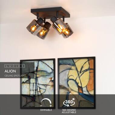 Image of Lucide Alion 4 Light Ceiling Spotlight Plate