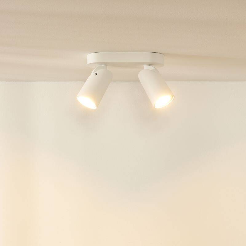 Image of Lucide Xyrus 2 Light LED Ceiling Spotlight Plate