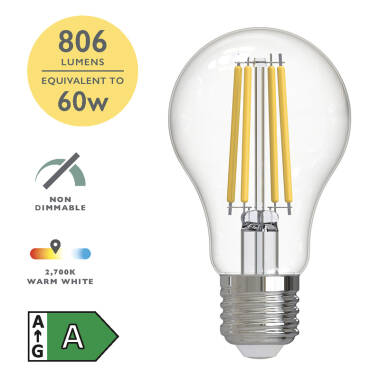 Image of Dar 5W Warm White Non-Dimmable LED Decorative Filament GLS Bulb - Screw Cap