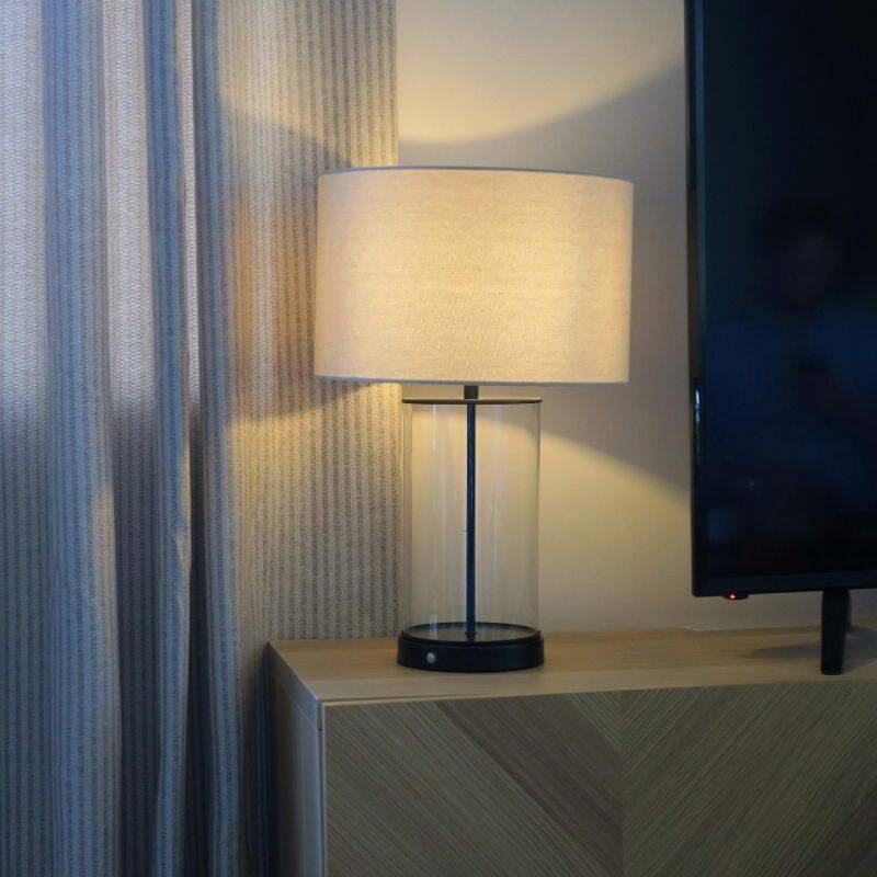 Image of Edit Echo USB Rechargeable LED Touch Table Lamp