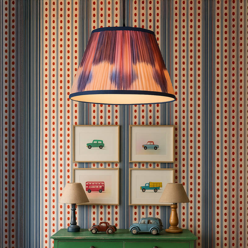 Image of Wisteria Theodora Tie-Dye Lamp Shade