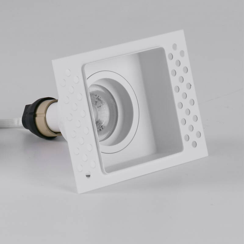 Image of Envirolight Square Recessed Plaster-In Trimless Fire Rated Fixed Downlight