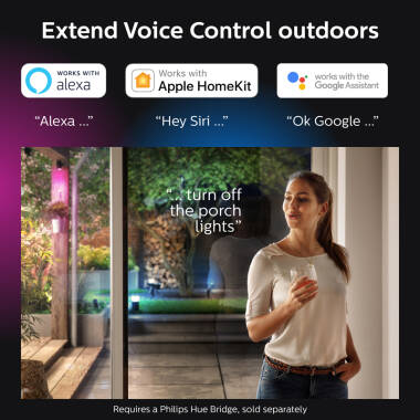 Image of Philips Hue Lily LED Smart Outdoor Spotlights - Set of 3 - Base Kit