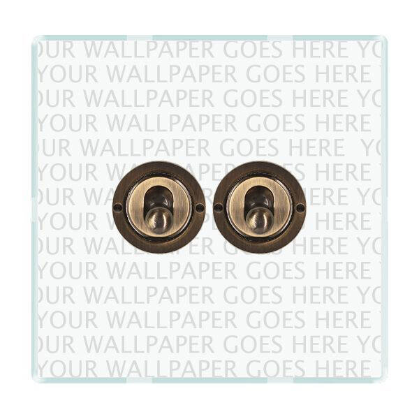 Image of Wisteria Perception Clear Perspex 2 Way Toggle Switch