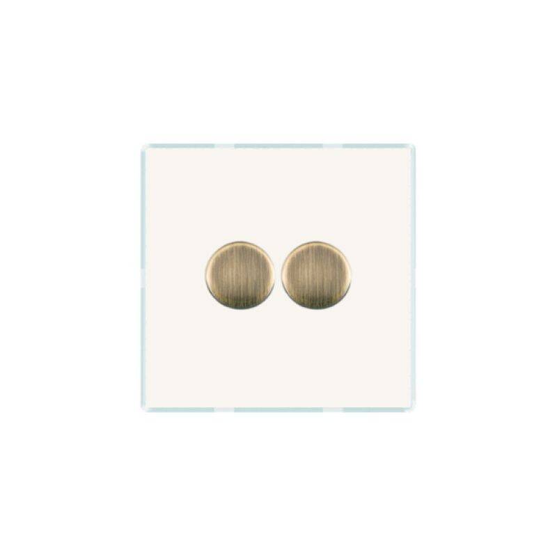 Image of Wisteria Perception Clear Perspex Rotary Dimmer Switch