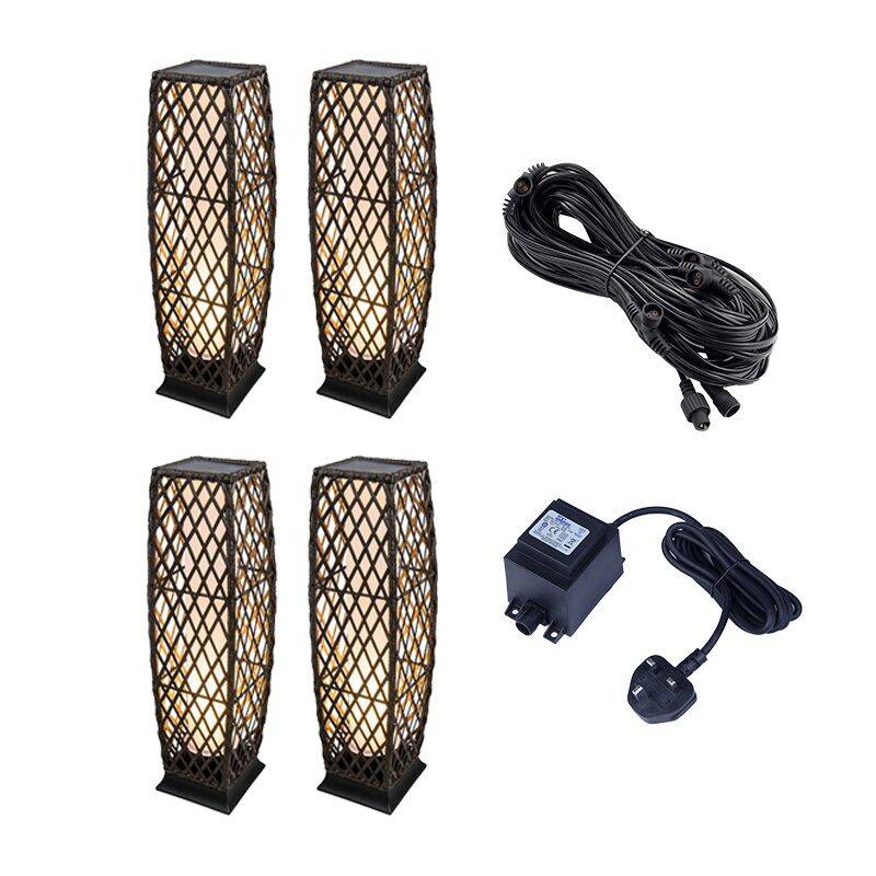 Image of EasyFit Core 12v Garden Lights - Violet LED Outdoor Feature Light Kit - 4 Lights