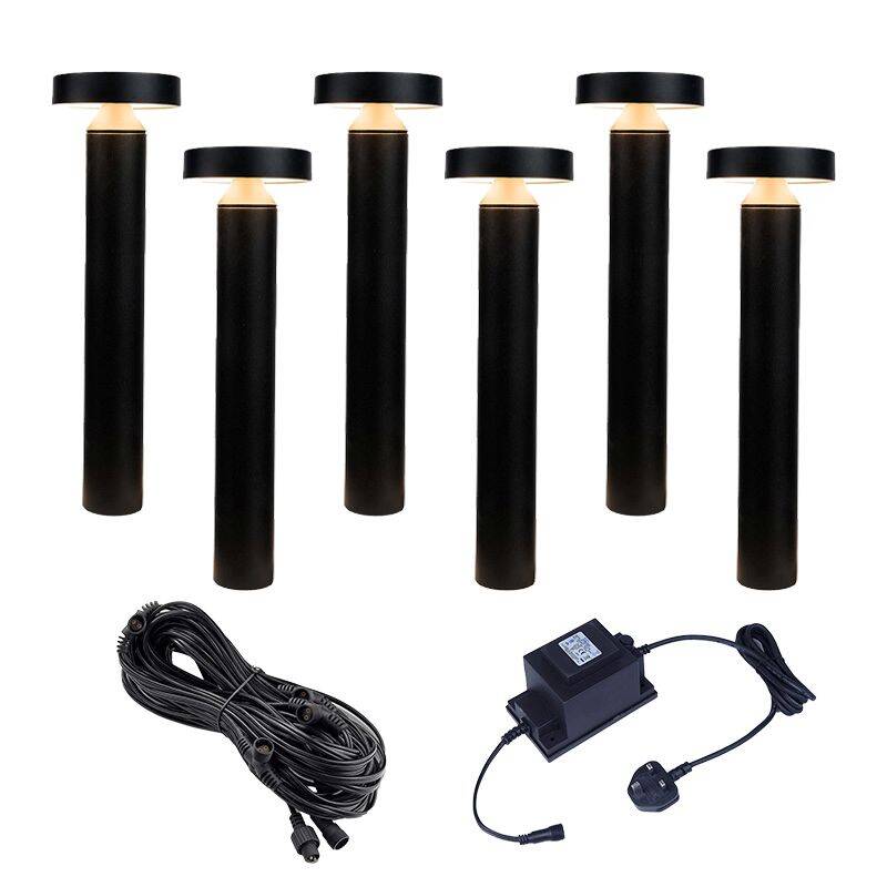 Image of EasyFit Core 12v Garden Lights - Lavender LED Outdoor Post Light Kit - 6 Lights