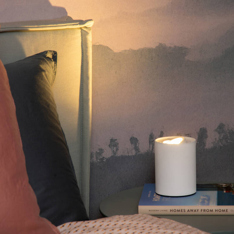 Image of Lucide Tube Adjustable LED Touch Uplighter Table Lamp