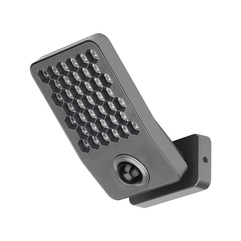 Image of Lutec Atlantis 14W 2000Lm Cool White LED IP54 Floodlight with PIR Sensor