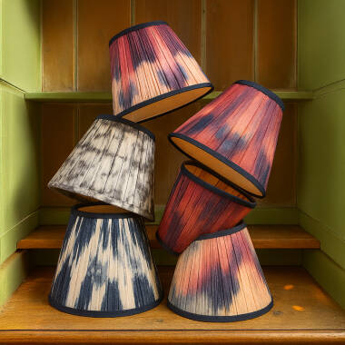 Image of Wisteria Elodie Tie-Dye Lamp Shade