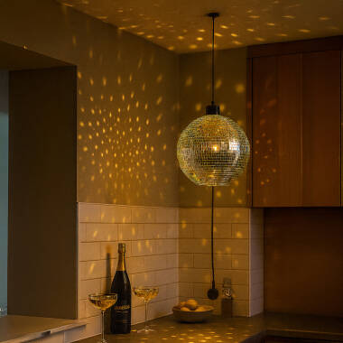 Image of Edit Dance Floor Ceiling Pendant Feature Light With Plug
