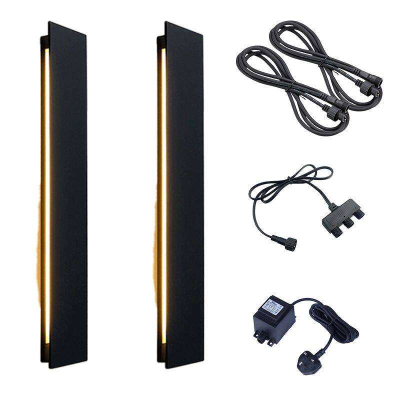 Image of EasyFit Core 12v Garden Lights - Poppy LED Outdoor Flush Wall Light Kit - 2 Lights