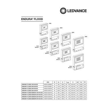 Image of Ledvance Endura 10W 800Lm Cool White LED IP65 Floodlight