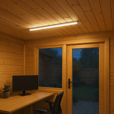 Image of Tough Eco 40W Cool White LED Weatherproof Batten IP65 - 5ft Single