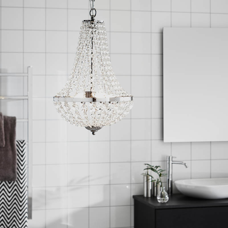 Image of Granso 300 Bathroom Crystal Chandelier