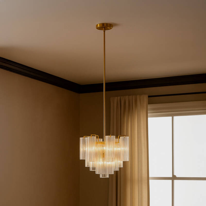 Image of Wisteria Clodagh Glass Chandelier