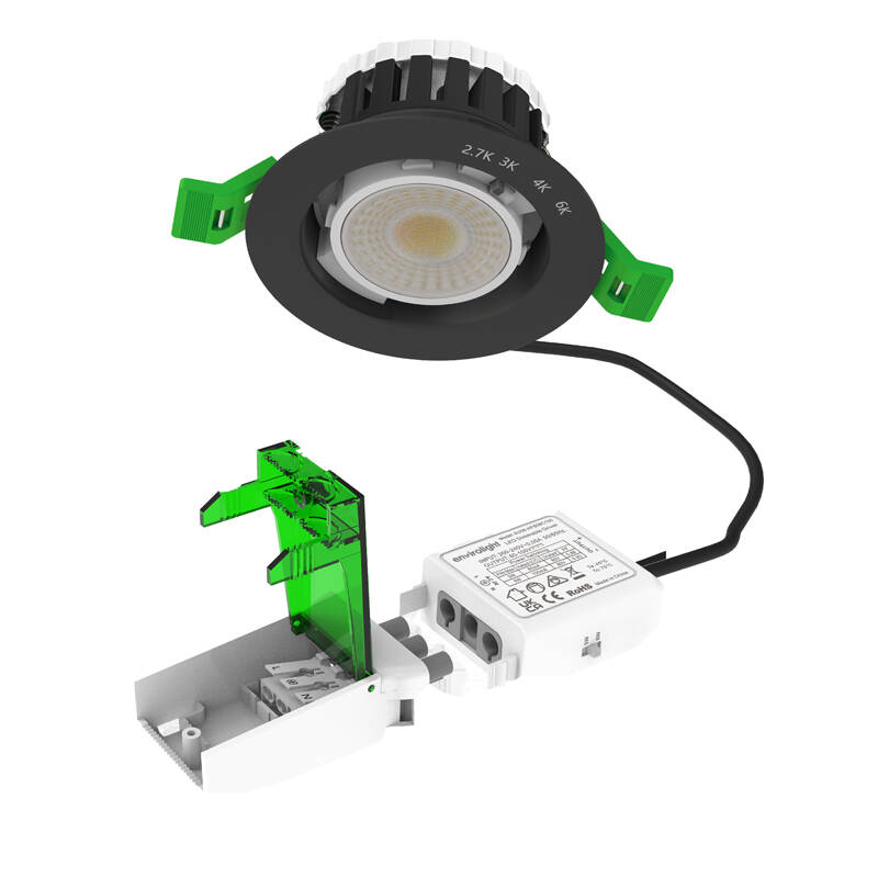 Image of Envirolight Versatile 8W Dimmable LED IP65 Fire Rated Fixed Downlight