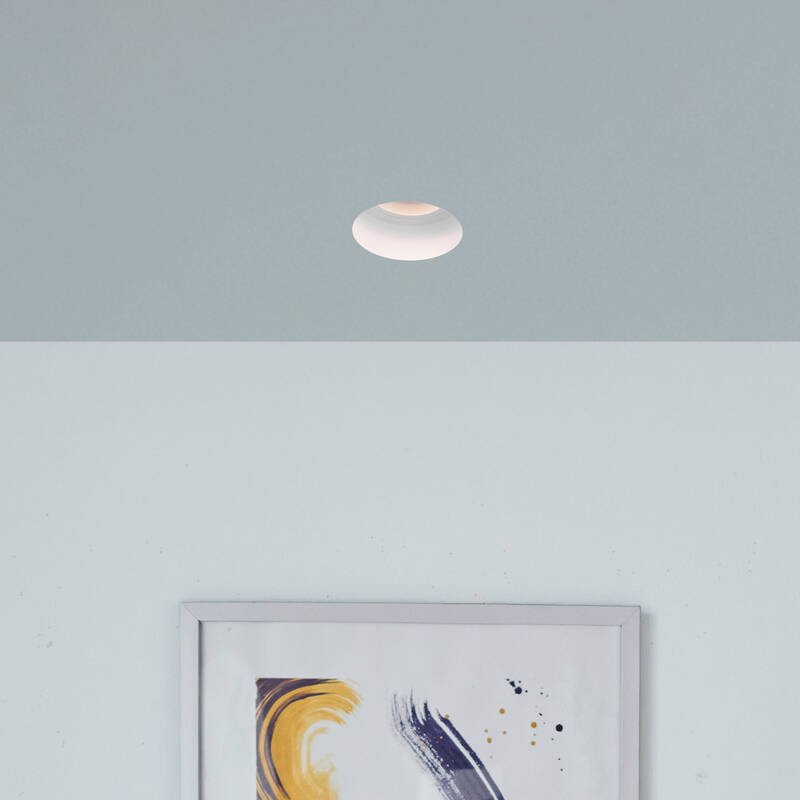 Image of Envirolight Round Plaster-In Trimless Fire Rated Fixed Downlight