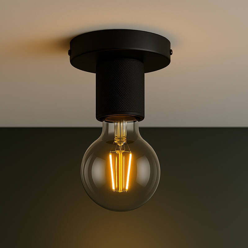 Image of Westport Knurl Flush Ceiling Light