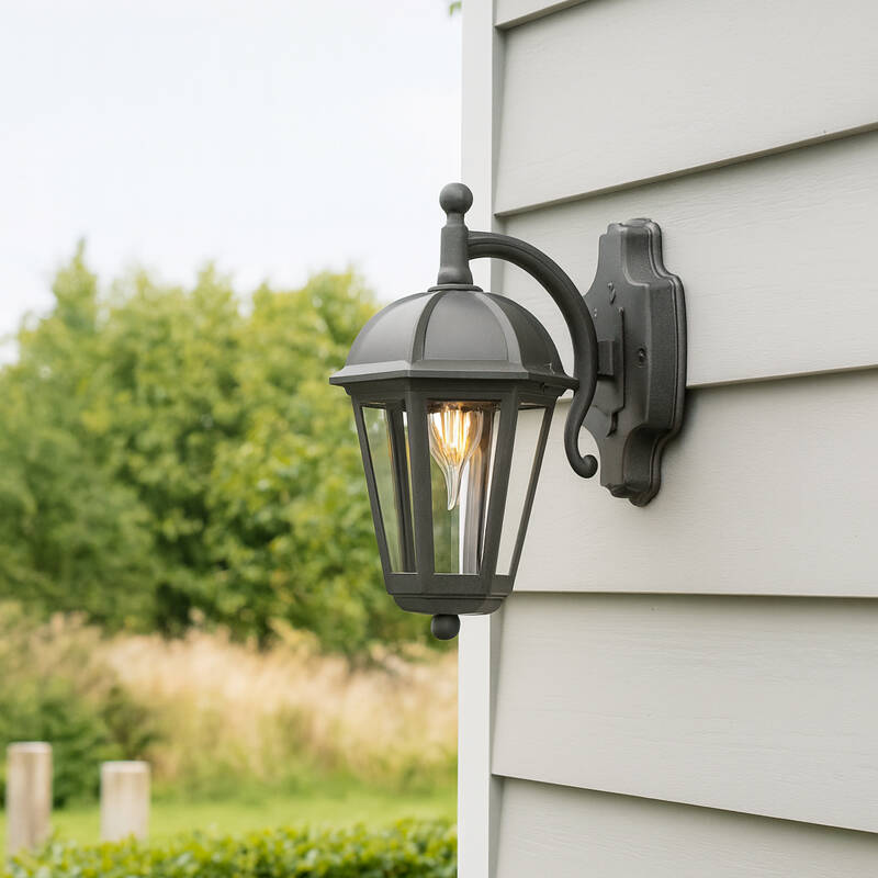 Image of Edit Coastal Bay Outdoor Hanging Lantern Wall Light