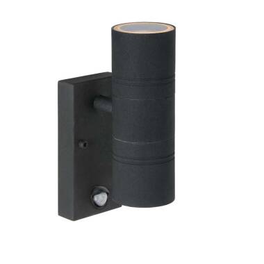 Image of Lucide Arne LED Outdoor Up & Down Wall Light with PIR Sensor