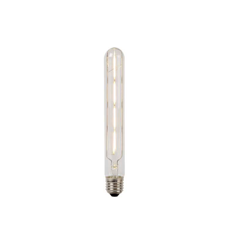 Image of Lucide 5W Warm White Dimmable LED Decorative Filament 210mm Clear Tubular Bulb