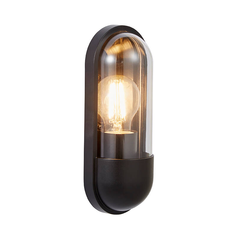 Image of Forum Pilule Half Lantern Outdoor Wall Light