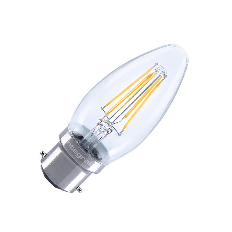 Image of 4.2W Warm White Dimmable LED Decorative Filament Candle Bulb