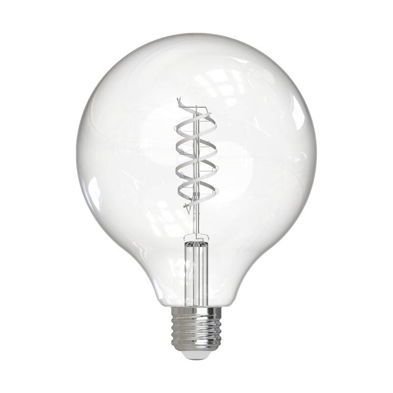 Image of Dar 8W Warm White Dimmable LED Decorative Filament 125mm Rustic Globe Bulb - Screw Cap