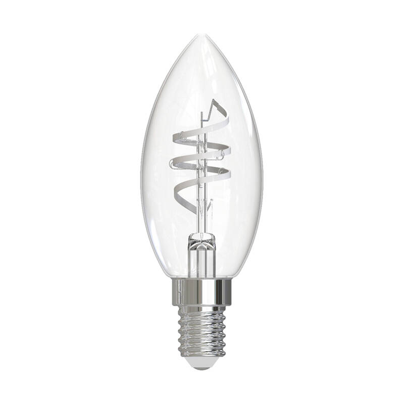 Image of Dar 4.6W Dimmable LED Decorative Filament Candle Bulb - Small Screw Cap - Pack of 6