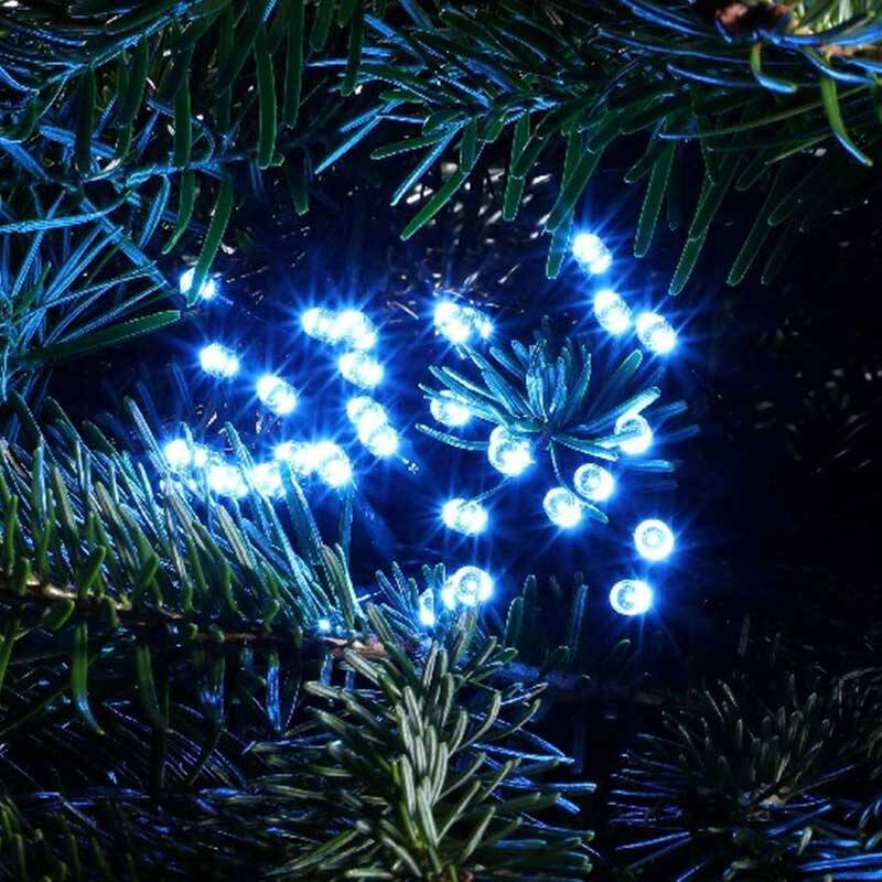 Image of Edit 28.77M Decor Ice Blue & White LED Multi-Function String Lights