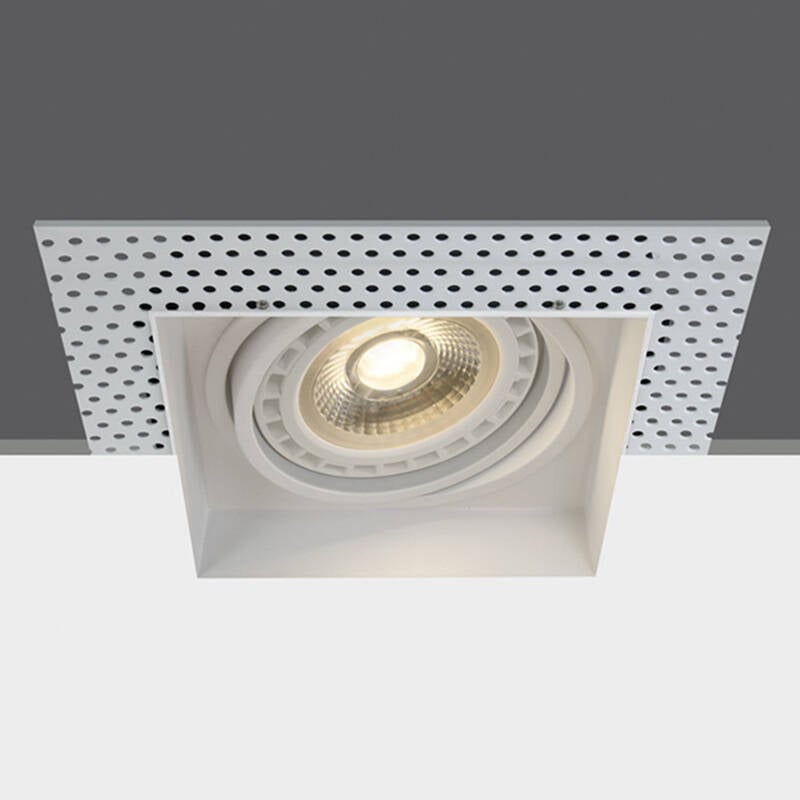 Image of Cosmic Square Recessed Plaster-In Trimless Adjustable GU10 Downlight
