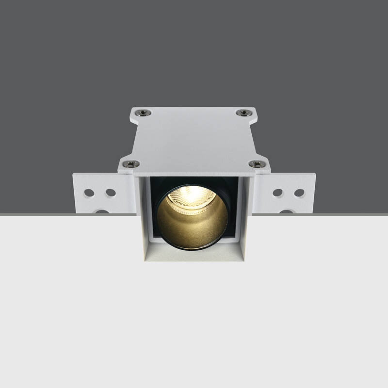 Image of Box 3W Recessed Plaster-In Warm White Non-Dimmable LED Fixed Downlight
