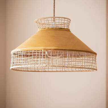 Image of Edit Longoria Rattan Ceiling Pendant
