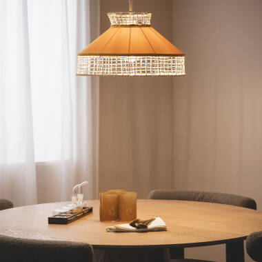 Image of Edit Longoria Rattan Ceiling Pendant