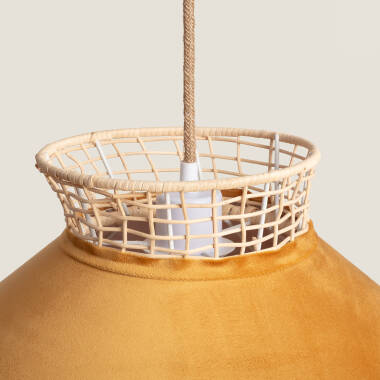 Image of Edit Longoria Rattan Ceiling Pendant