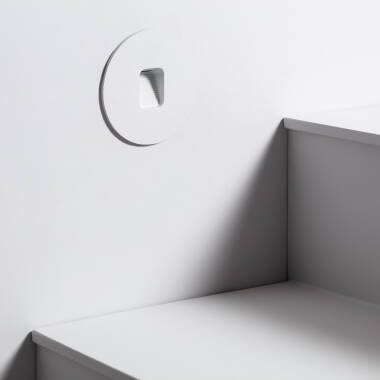 Edit Grasset Round 2W Cool White LED Recessed Outdoor Wall Light