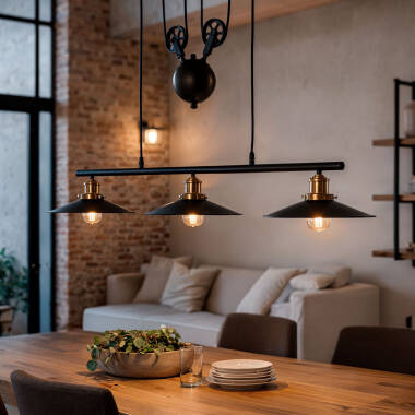 Image of Edit Pusaka 3 Light Bar Ceiling Pendant