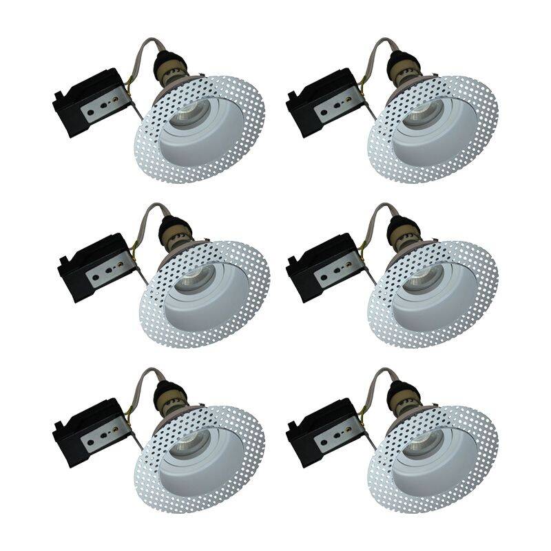 Image of Trimless Plaster-In Adjustable Downlight - Pack of 6